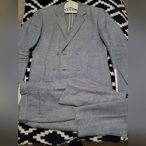 Express Double breasted suit with pants